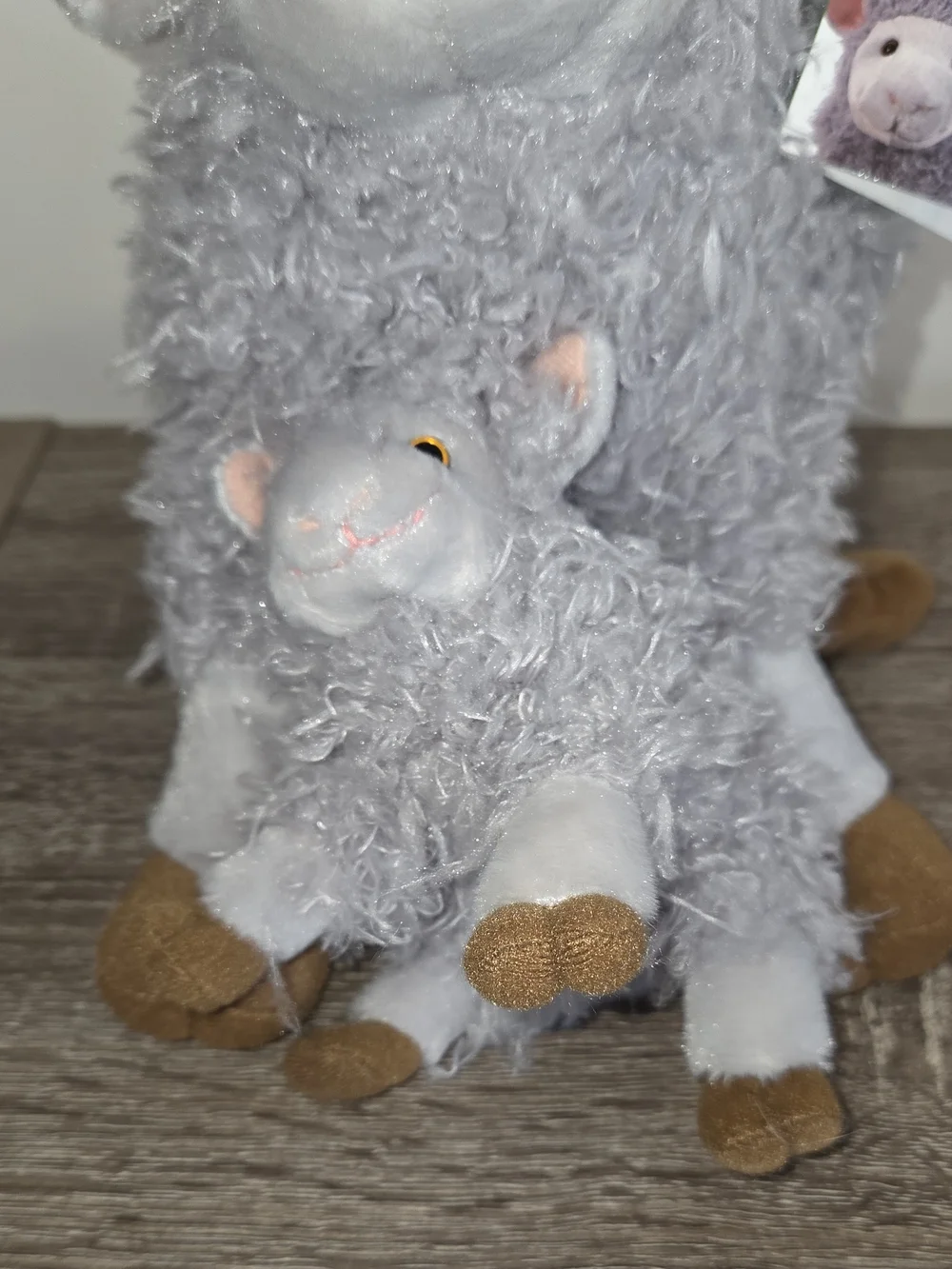 KOHLS CARES Gray Sheep Lamb Ewe Mom Baby Plush 12